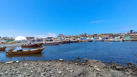View of Chañaral de Aceituno bay